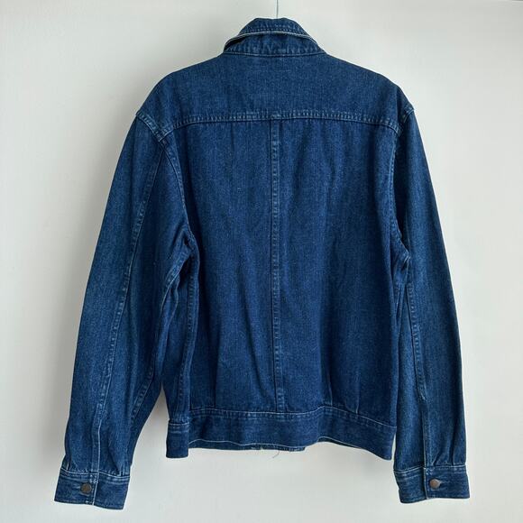 Vintage denim oversized trucker jacket - Picture 9 of 9